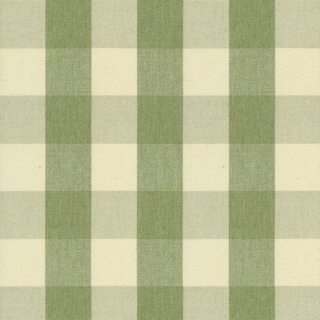 Ian Mankin The Sage and Mint Collection Suffolk Check Large Sage Upholstery Fabric