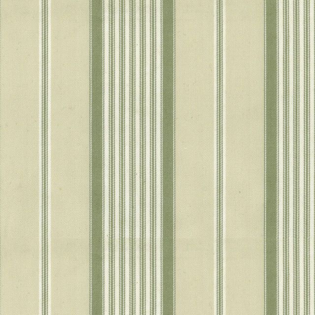Ian Mankin The Sage and Mint Collection Empire Stripe 1 Sage