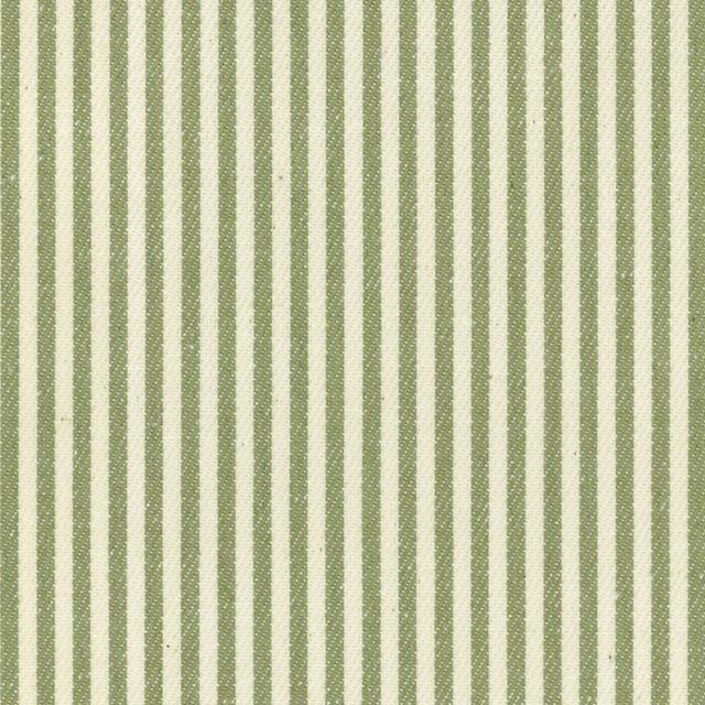 Ian Mankin The Sage and Mint Collection Candy Stripe Sage Upholstery Fabric