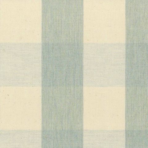 Avon Check Mint Upholstery Fabric