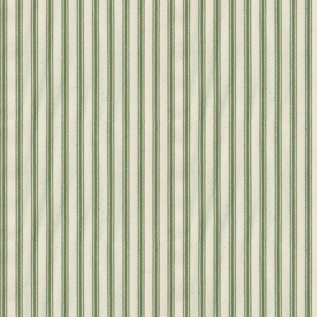 Ian Mankin The Sage and Mint Collection Ticking Stripe 1 Sage Upholstery Fabric