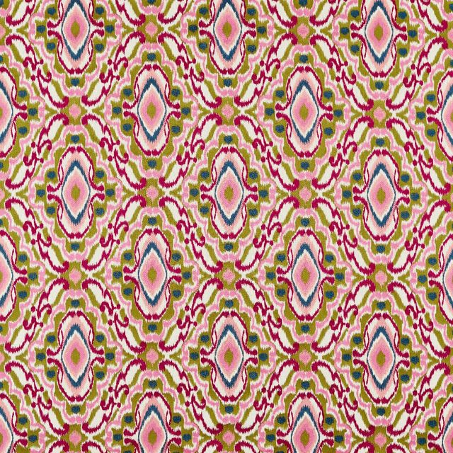 Harlequin Colour 2 Fabrics Ixora Pomegranate/Tree Canopy/Ink