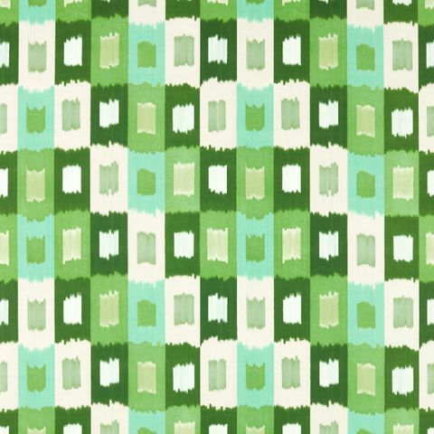 Shiruku Emerald/Forest/Silver Willow Upholstery Fabric