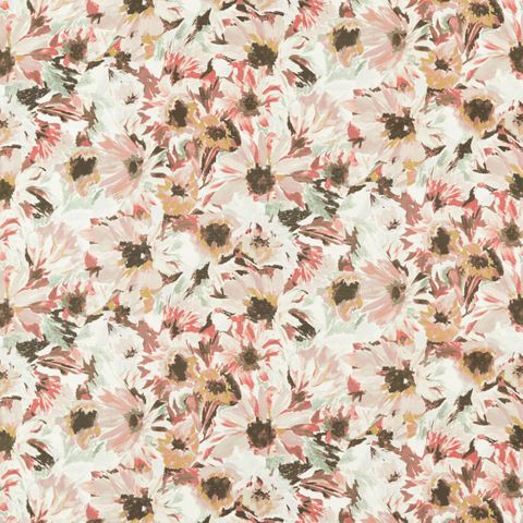 Helianthus Moonstone/Succulent/Bleached Coral Upholstery Fabric