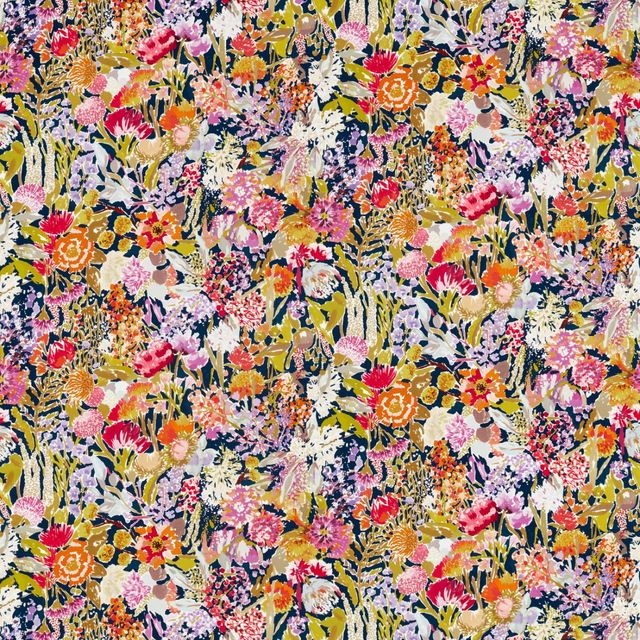 Harlequin Colour 2 Fabrics Sanguine Pomegranate/Clementine/Peony/Blueberry