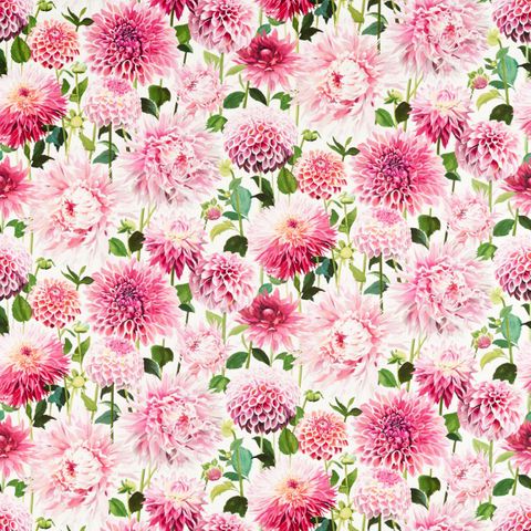 Dahlia Blossom/Emerald/New Beginnings Upholstery Fabric