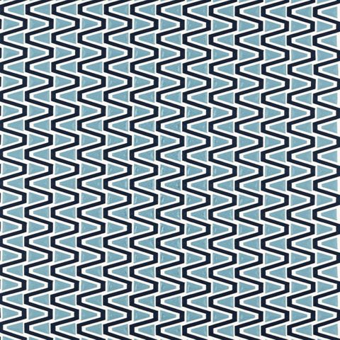 Harlequin Colour 2 Fabrics Perception Japanese Ink/ Sky/ New Beginnings Made To Measure Roman Blind