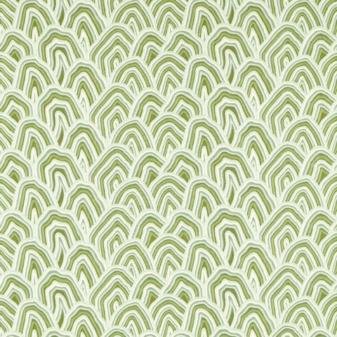 Kumo Seaglass/Forest/Silver Willow Voile Fabric