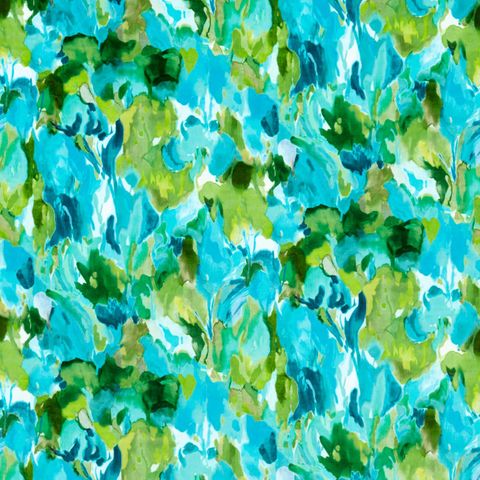 Foresta Velvet Forest/Amazonia/Lagoon Upholstery Fabric