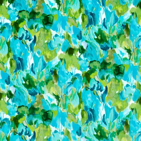 Foresta Velvet Forest/Amazonia/Lagoon Upholstery Fabric