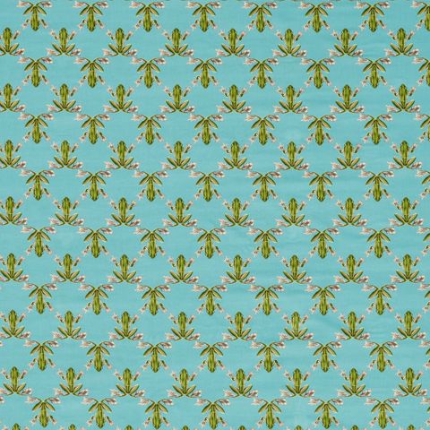 Wood Frog Velvet Azul/Forest Upholstery Fabric