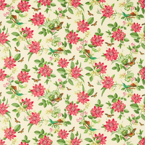 PINK LOTUS IVORY Upholstery Fabric