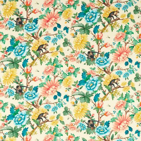 SAPPHIRE GARDEN IVORY Upholstery Fabric
