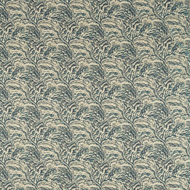 Clarke and Clarke Exotica 2 Fabric LUMINO KINGFISHER