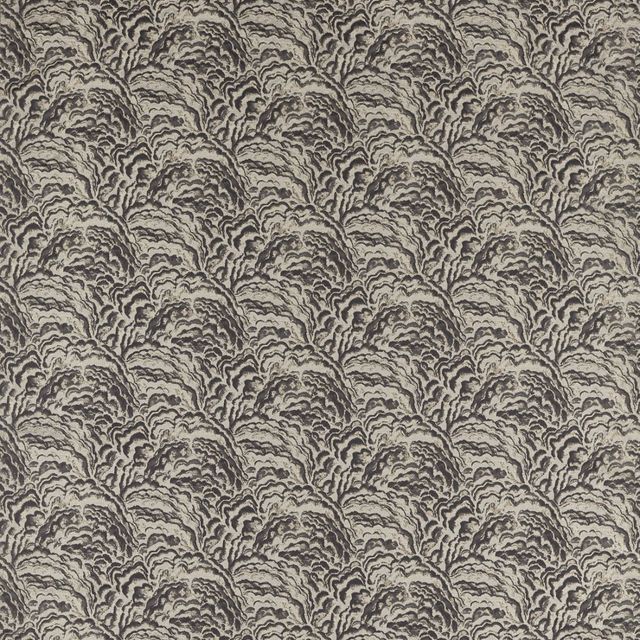 Clarke and Clarke Exotica 2 Fabric LUMINO NOIR