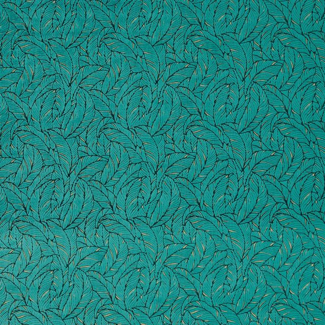 Clarke and Clarke Exotica 2 Fabric SELVA EMERALD VELVET Upholstery Fabric