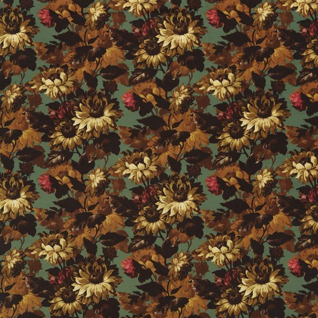 SUNFOREST SAGE/RUSSET VELVET Upholstery Fabric