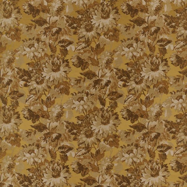 Clarke and Clarke Marianne Fabric SUNFOREST OCHRE JACQUARD