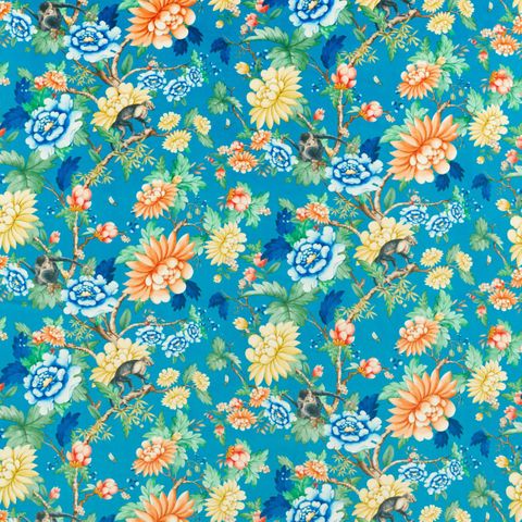 SAPPHIRE GARDEN SAPPHIRE VELVET Upholstery Fabric