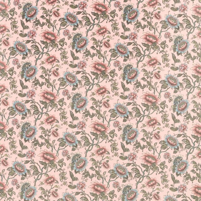 Clarke and Clarke Botanical Wonders Fabric TONQUIN BLUSH VELVET Upholstery Fabric