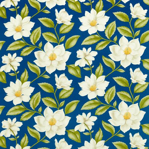 Grandiflora Bright Blue Upholstery Fabric