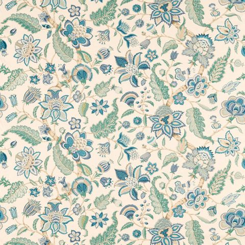 Newnham Courtney Eucalyptus/Cadet Blue Upholstery Fabric