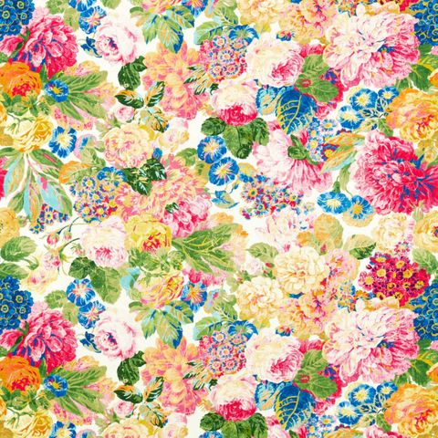 Very Rose and Peony Multi Upholstery Fabric