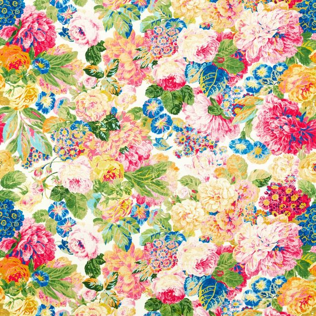 Very Rose and Peony Multi Upholstery Fabric