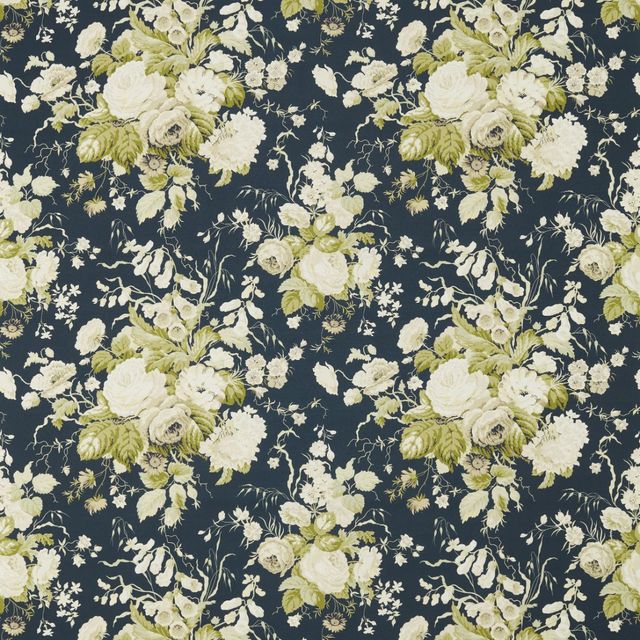 Sanderson One Sixty Fabrics Stapleton Park Navy/Olive