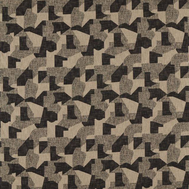 Clarke and Clarke Soren Fabric ESPEN CHARCOAL/LINEN