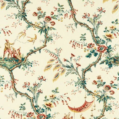 Emperors Musician Russet Upholstery Fabric