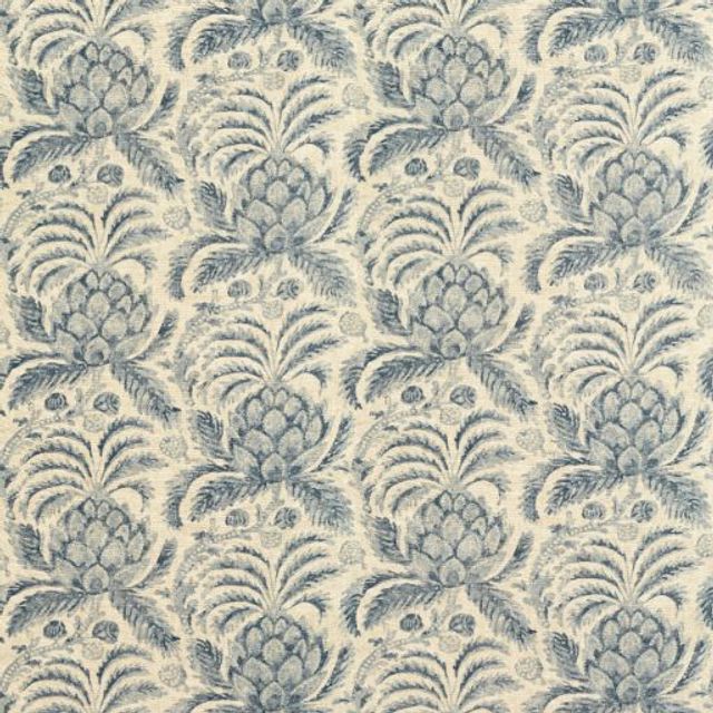 Zoffany Arcadian Thames Pina de Indes Indigo Upholstery Fabric