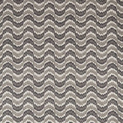 Dragon Flamestitch Charcoal Upholstery Fabric