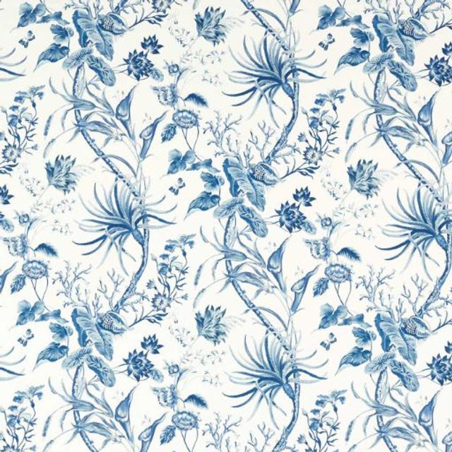 Mauritius China Blue Upholstery Fabric