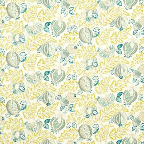Sanderson Indoor Outdoor Prints Cantaloupe Seasalt/Quince Made To Measure Roman Blind