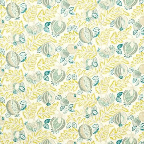 Cantaloupe Seasalt/Quince Voile Fabric