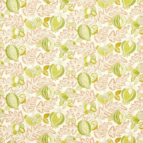 Cantaloupe Matcha/Conch Voile Fabric