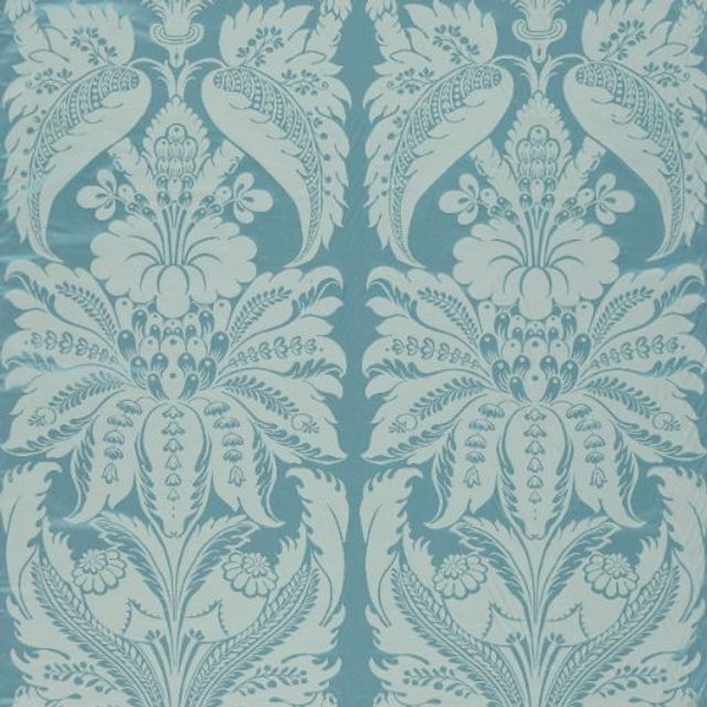 Zoffany Suffolk Damasks & Stripes Clandon Damask Wedgwood Blue