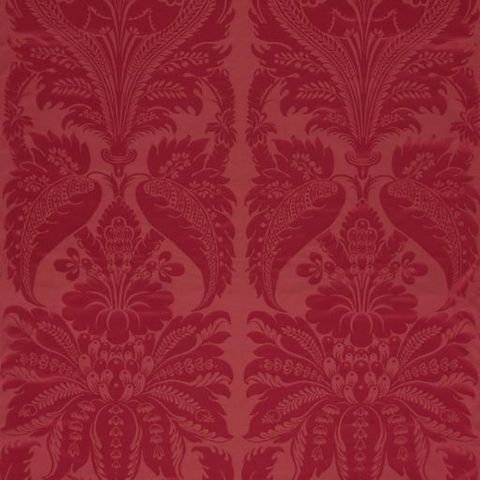 Clandon Damask Cinnabar Voile Fabric