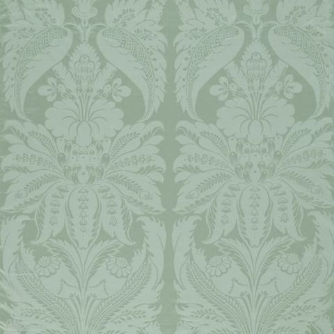 Clandon Damask Eau de Nil Voile Fabric