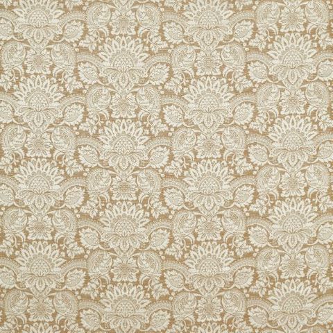 Pomegranate Brocatelle Pale Gold Voile Fabric