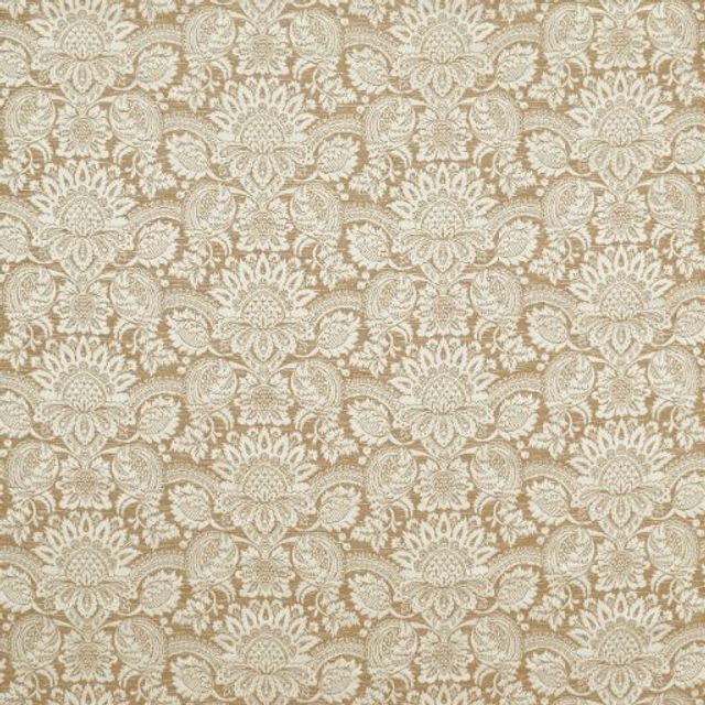 Zoffany Suffolk Damasks & Stripes Pomegranate Brocatelle Pale Gold