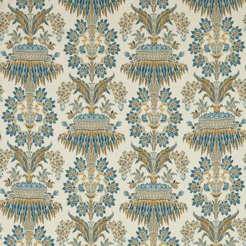 Long Gallery Brocade Teal/Gold