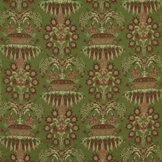 Zoffany Suffolk Damasks & Stripes Long Gallery Brocade Olivine/Russet