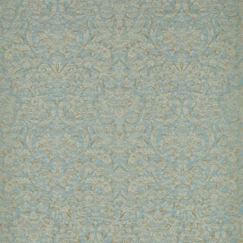 Knole Damask Stockholm Blue Voile Fabric