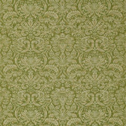 Knole Damask Evergreen Voile Fabric