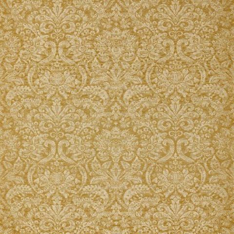 Knole Damask Gold Voile Fabric