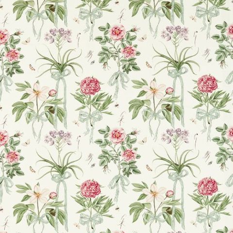 Cupids Beau Parchment/Madder Upholstery Fabric