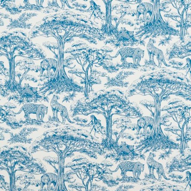 Clarke and Clarke Breegan Jane x Clarke and Clarke Kisumu Caribbean Upholstery Fabric