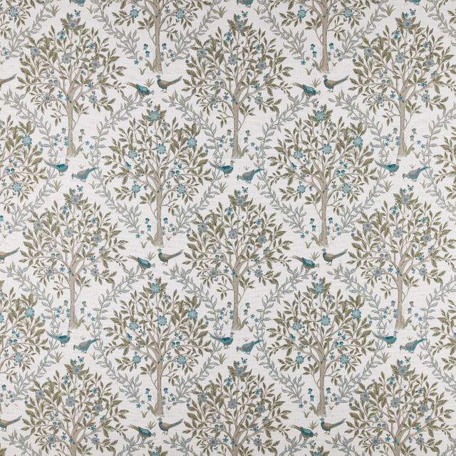 Bedgebury Kingfisher Voile Fabric